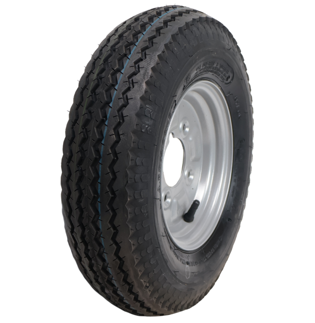 Kenda Roue complète de remorque - 4.00-8 - graisseur - entraxe : 4x101,6 - capacité de charge : 265 kg - diamètre du moyeu : 67 mm - 4PR
