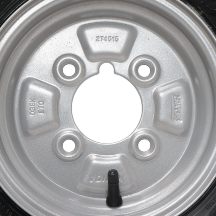 Kenda Roue complète de remorque - 4.00-8 - graisseur - entraxe : 4x101,6 - capacité de charge : 265 kg - diamètre du moyeu : 67 mm - 4PR
