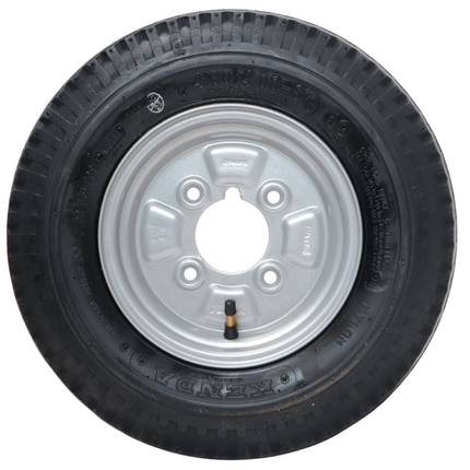 Kenda Roue complète de remorque - 4.00-8 - graisseur - entraxe : 4x101,6 - capacité de charge : 335 kg - diamètre du moyeu : 67 mm - 6PR