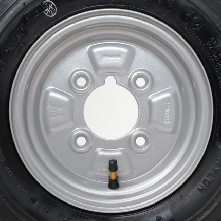 Kenda Roue complète de remorque - 4.00-8 - graisseur - entraxe : 4x101,6 - capacité de charge : 335 kg - diamètre du moyeu : 67 mm - 6PR