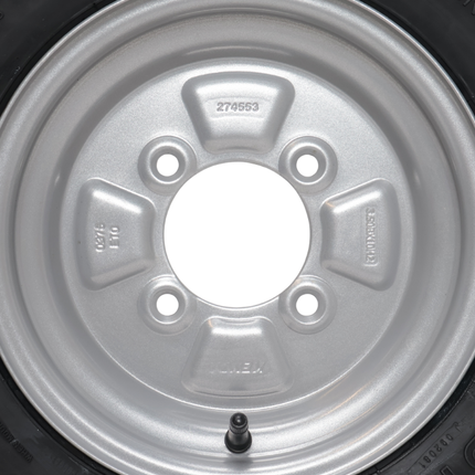 Kenda Roue complète de remorque - 4.50-10 - entraxe : 4x115 - capacité de charge : 400 kg - diamètre du moyeu : 85 mm - 6PR