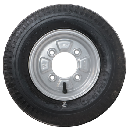 Kenda Roue complète de remorque - 4.80/4.00-8 - entraxe : 4x115 - capacité de charge : 335 kg - diamètre du moyeu : 85 mm - 6PR