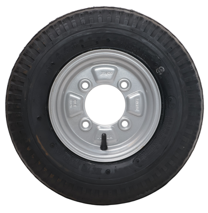 Kenda Roue complète de remorque - 4.80/4.00 - entraxe : 4x115 - capacité de charge : 265 kg - diamètre de moyeu : 85 mm - 4PR