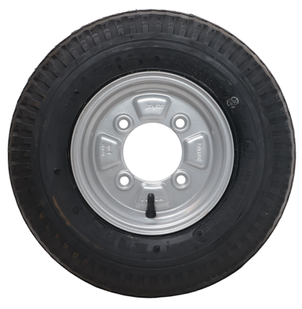 Kenda Roue complète de remorque - 4.80/4.00 - entraxe : 4x115 - capacité de charge : 265 kg - diamètre de moyeu : 85 mm - 4PR