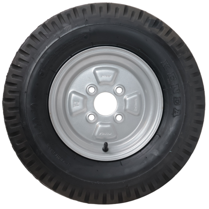Kenda Roue complète de remorque - 5.00-10 - entraxe : 4x100 - capacité de charge : 355 kg - diamètre du moyeu : 60 mm - 4PR