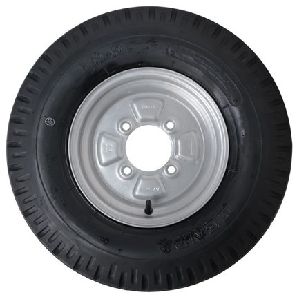 Kenda Roue complète de remorque - 5.00-10 - entraxe : 4x115 - capacité de charge : 355 kg - diamètre du moyeu : 85 mm - 4PR