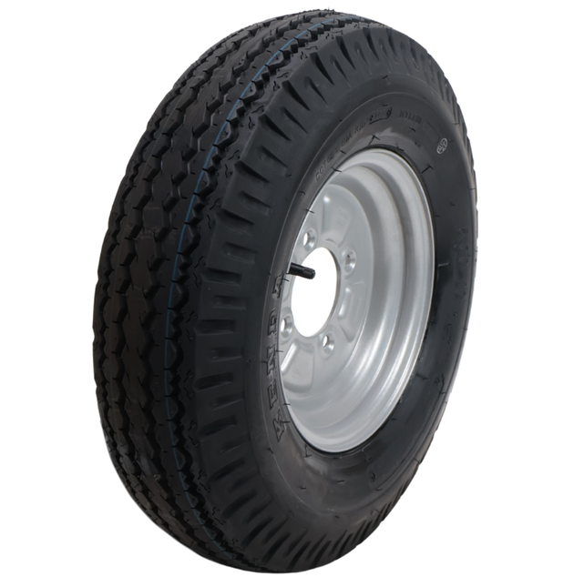 Kenda Roue complète de remorque - 5.00-10 - entraxe : 4x115 - capacité de charge : 355 kg - diamètre du moyeu : 85 mm - 4PR