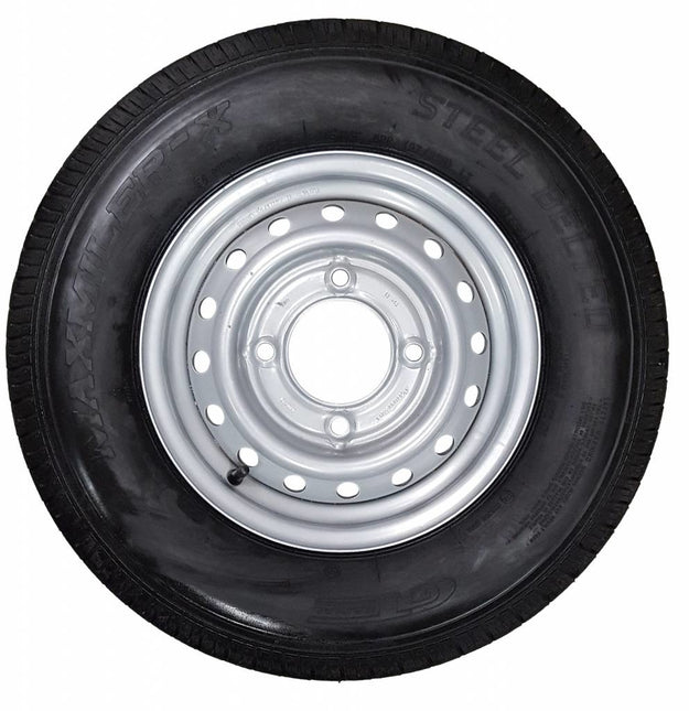 Kenda Roue complète Ifor Williams 165R13C Pneu + Jante (cercle de trous 4x139,7) 710kg Diamètre du moyeu 95,5 mm