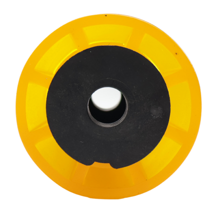 Knott Diabolo orange/jaune - 133x58.5 mm - diamètre du moyeu 17 mm - matériau PU