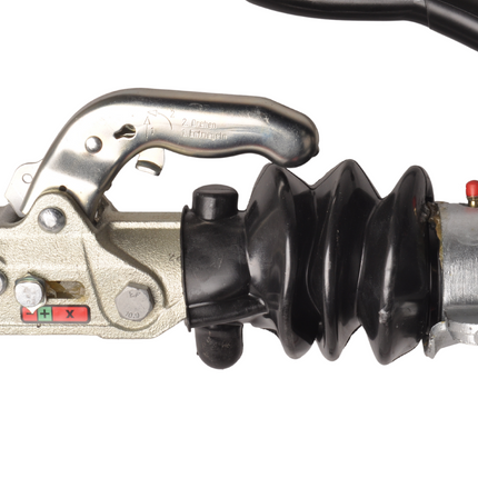 Knott Frein à inertie pour remorque KF27 (2700 kg) Timon en V, y compris console pour roue d'appui.