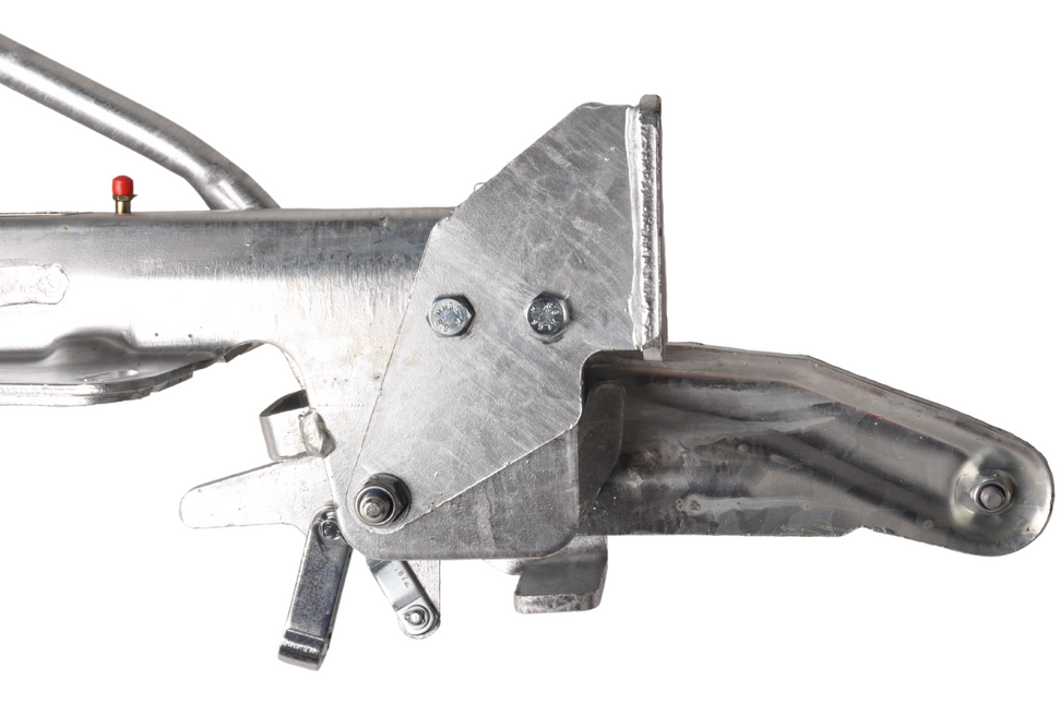 Knott Frein à inertie pour remorque Knott complet KF20 (2000 kg) Timon en V avec console de roue jockey