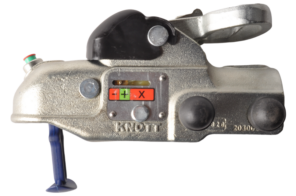 Knott Knott AV35 - rond 60 mm - 3500 kg - Boîtier d'attelage freinée avec serrures intégrées