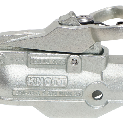 Knott Knott AV50 - rond 50 mm - 2700 kg - Boîtier d'attelage freinée - Serrures intégrées incluses