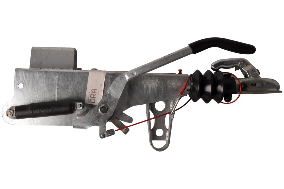 Knott Knott Frein à inertie pour remorque - KRV20A - capacité max : 2000 kg - carré 100 mm - y compris la console pour roue jockey