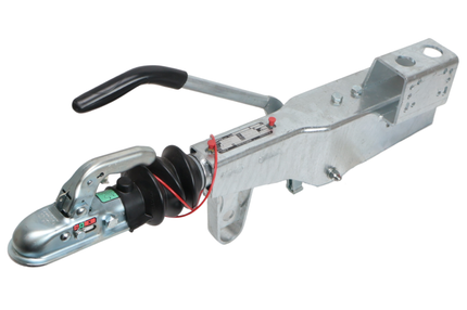 Knott Knott Frein à inertie pour remorque - KRV20A - capacité max : 2000 kg - carré 100 mm - y compris la console pour roue jockey