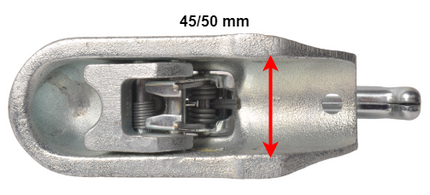 Knott Knott KF35B - rond 45/50 mm - 3500 kg - Boîtier d'attelage freinée