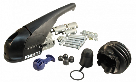 Knott Knott KS30 Accouplement de stabilisation - rond 35/40/45/50 mm - 3000 kg - jeu complet