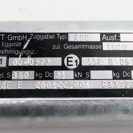 Knott Plaque d’adaptation Knott - entraxe 166 mm - hauteur 50 mm