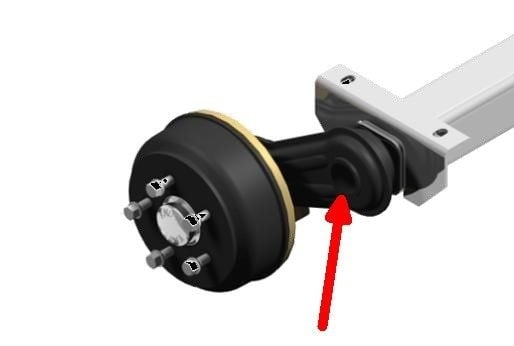 Knott Porte-nœuds pour amortisseurs - à visser