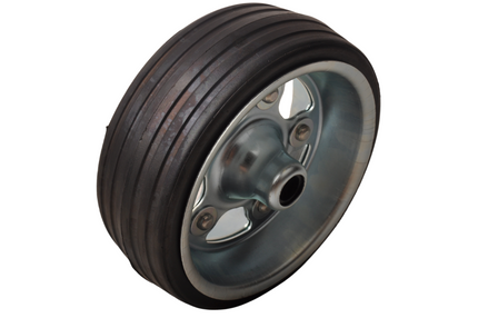 Knott Roue jockey 250x120 mm avec jante en acier - diamètre de moyeu de 20 mm - capacité de charge de 500 kg -