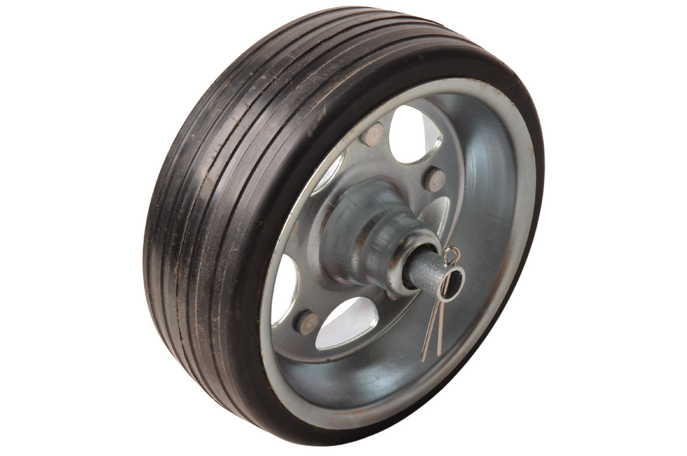 Knott Roue jockey 250x120 mm avec jante en acier - diamètre de moyeu de 20 mm - capacité de charge de 500 kg -
