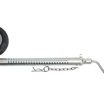 Knott Roue jockey Ifor Williams - 48 mm - nervuré- 200 kg - jante en acier