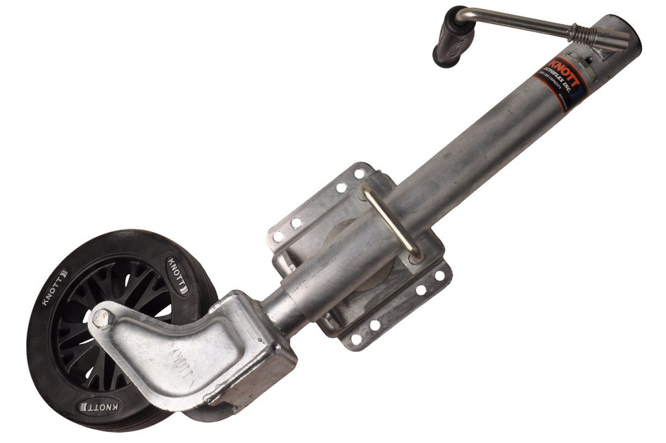 Knott Roue jockey pivotante - 60 mm - capacité de charge : 150 kg - manivelle