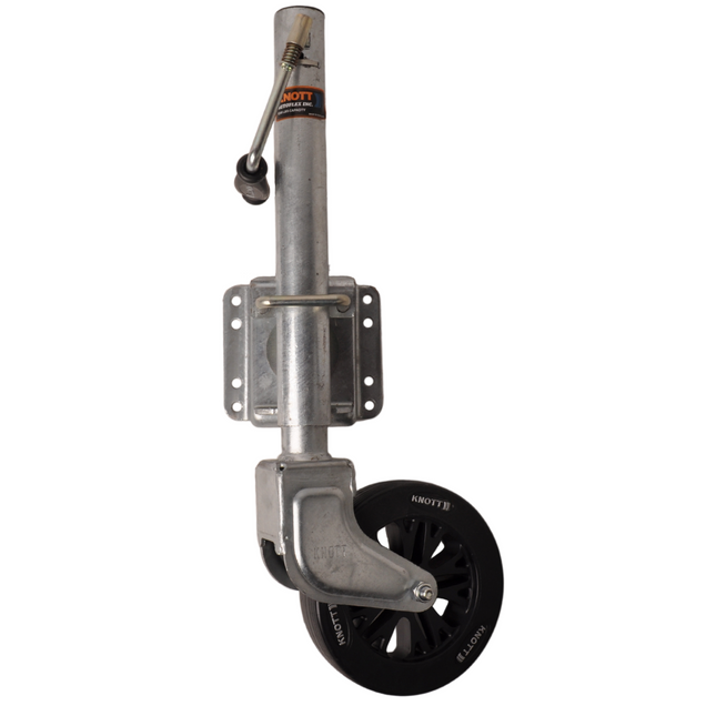 Knott Roue jockey pivotante avec manivelle 150 kg