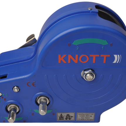 Knott Treuil manuel sans frein - 900/450 kg - sangle de treuil et crochet de levage inclus - 2 vitesses