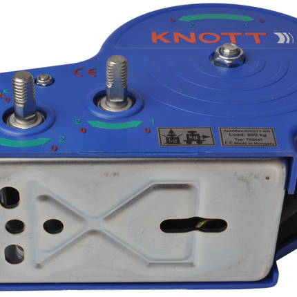 Knott Treuil manuel sans frein - 900/450 kg - sangle de treuil et crochet de levage inclus - 2 vitesses