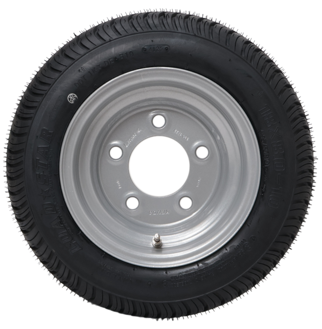 Load Star Roue complète de remorque - 18x8.00-10 | 195/50B10 - entraxe : 5x140 - capacité de charge : 750 kg - diamètre du moyeu : 94 mm - 10PR