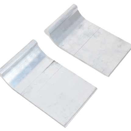 Metalmec Kit de supports pour rampe de chargement en aluminium Metalmec - 2 supports + 4 bouchons de blocage