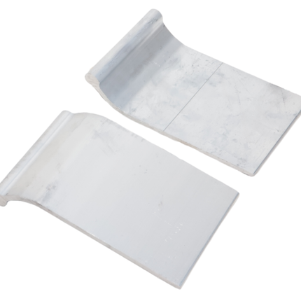 Metalmec Kit de supports pour rampe de chargement en aluminium Metalmec - 2 supports + 4 bouchons de blocage