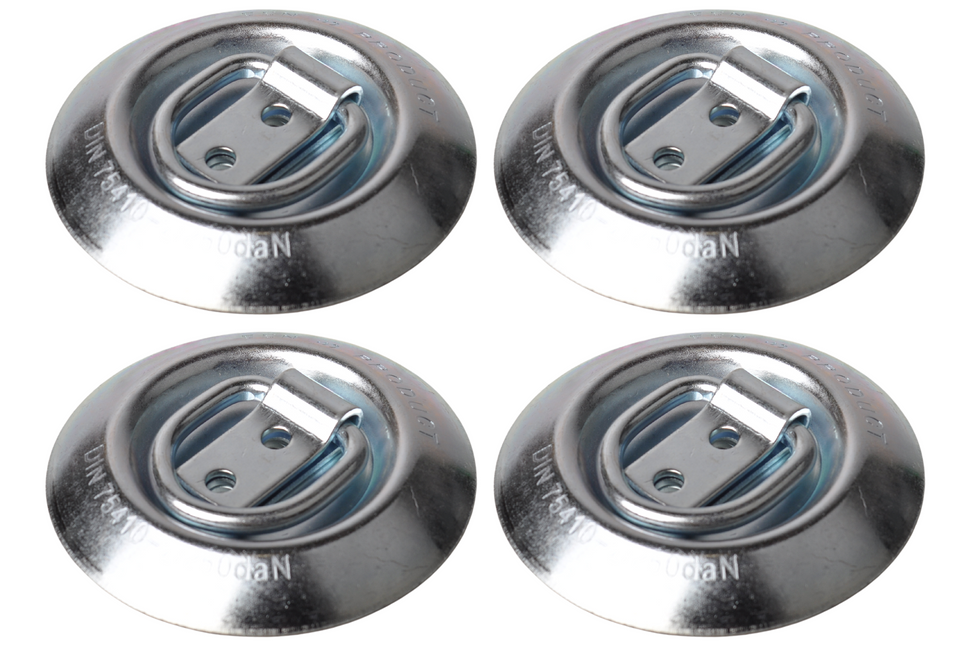 Novio Anneau de sol encastré rond - charge maximale 250 daN - ensemble de 4 pièces