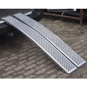 Novio Kit rampe de chargement incurvée - aluminium - 400 kg (150x20 cm)