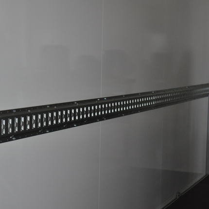 Novio Rails d'arrimage de charge de 2,5 mm d'épaisseur - 150 cm