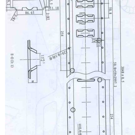 Novio Rails d'arrimage de charge de 2,5 mm d'épaisseur - 150 cm