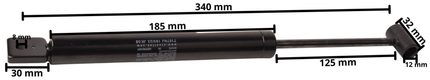 Peitz Amortisseur à inertie PAV/ SR1.3X design MX longueur 340 mm