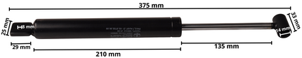 Peitz Amortisseur pour tête freinage PAV/ SR2.7 version Z longueur 375 mm