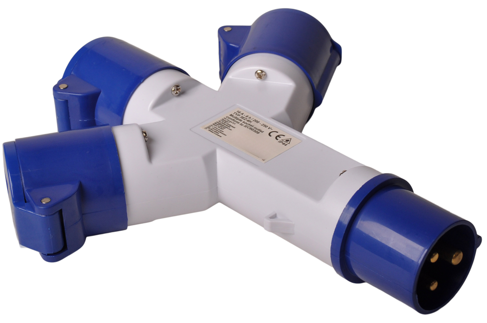 ProPlus CEE distributeur 3 voies, distributeur de prises de camping 16A