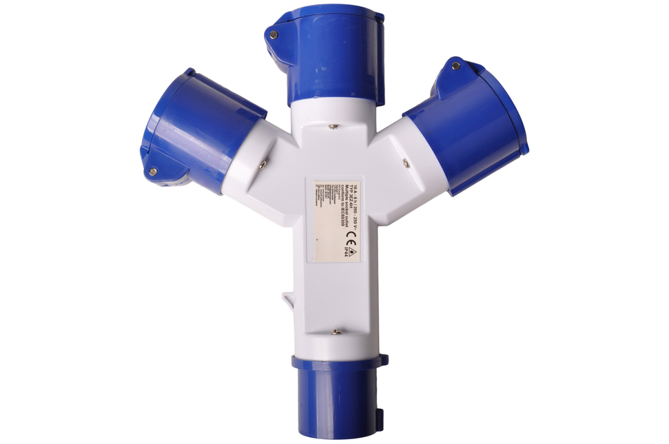 ProPlus CEE distributeur 3 voies, distributeur de prises de camping 16A