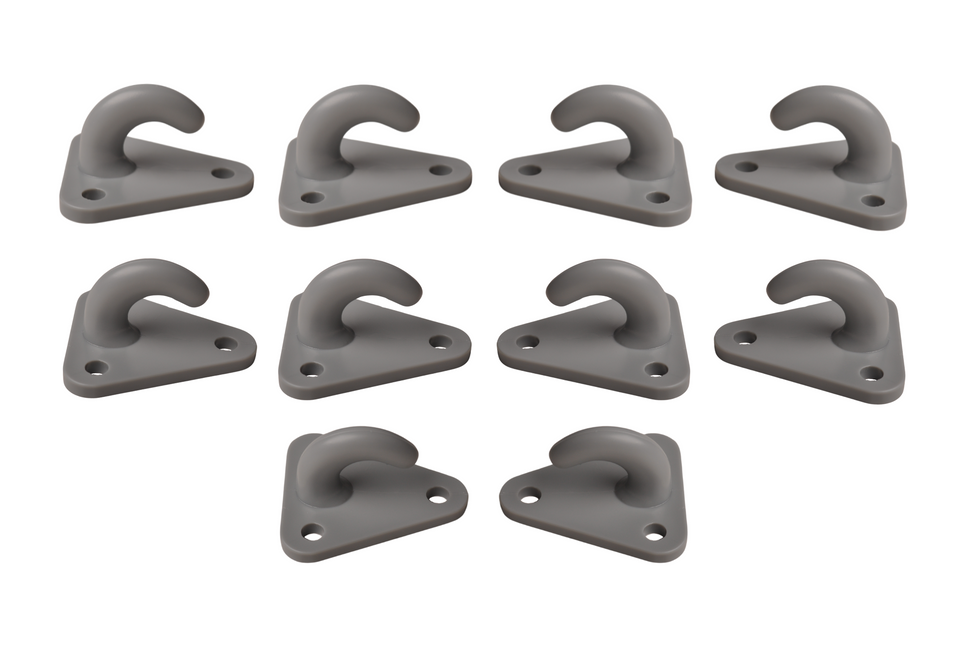 ProPlus Crochet de corde Plastique 45x39 mm - 10 pièces