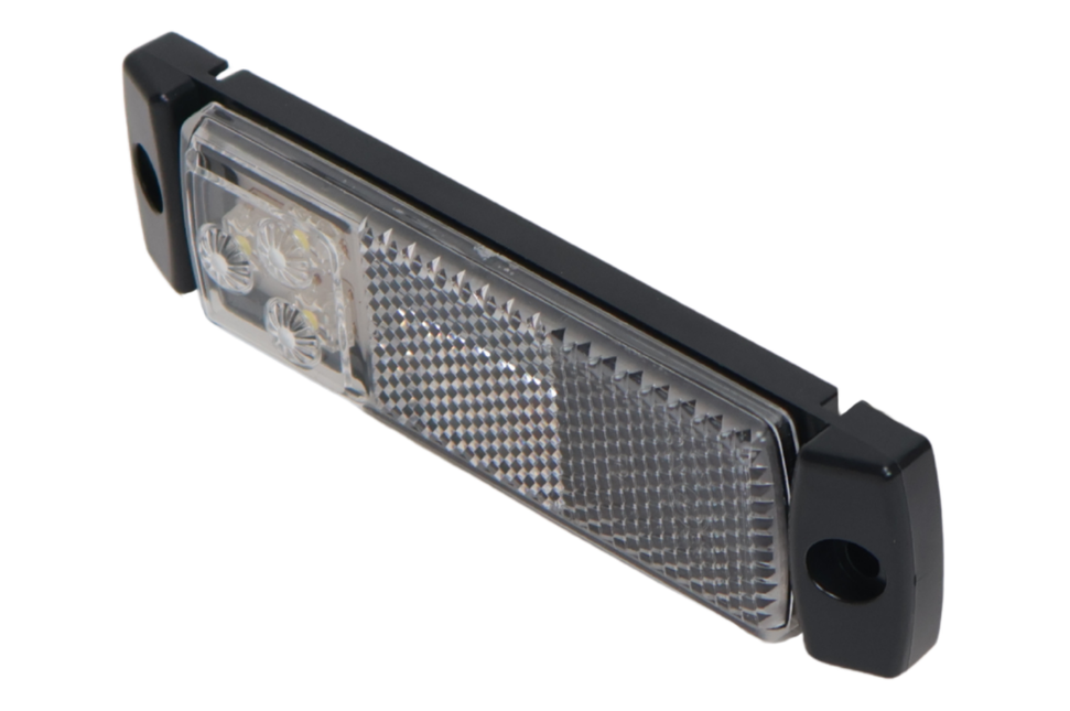 ProPlus Feu de gabarit blanche rectangulaire - Connexion avec fil détaché 2 fils - LED