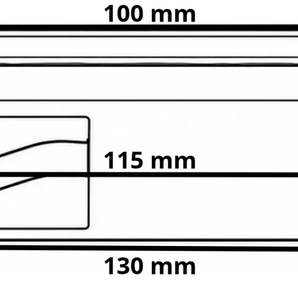 ProPlus Feu de gabarit blanche rectangulaire - Connexion avec fil détaché 2 fils - LED