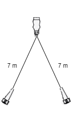 Radex Câble principal Radex - 7 mètres de long - 7 broches - avec 2x 5 broches prises
