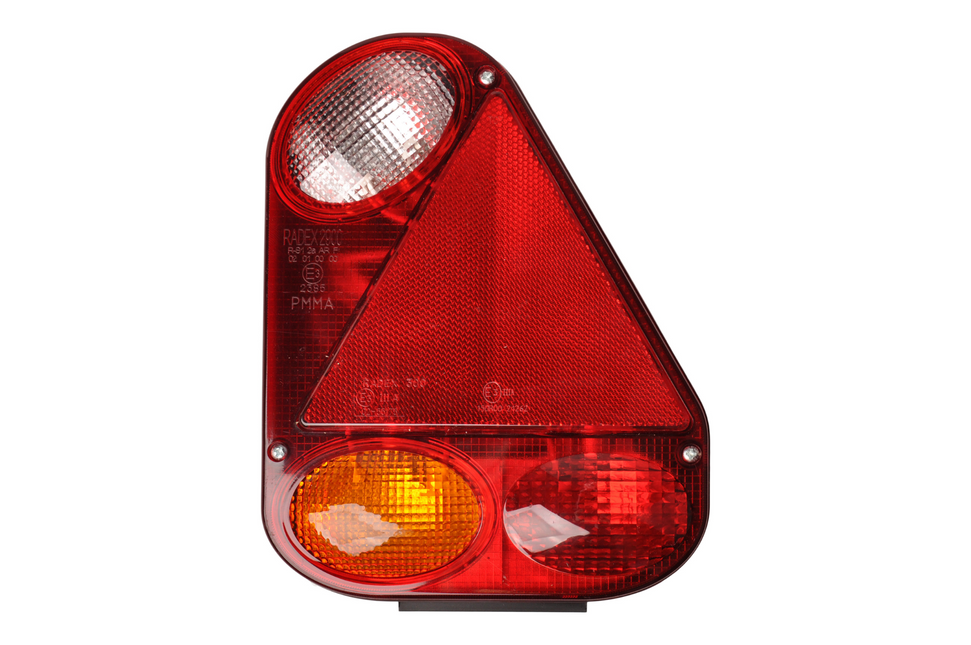 Radex Feu arrière de remorque - Radex 2900 - droite - 180x240x60 mm - montage vertical - connecteur 5 broches baïonnette