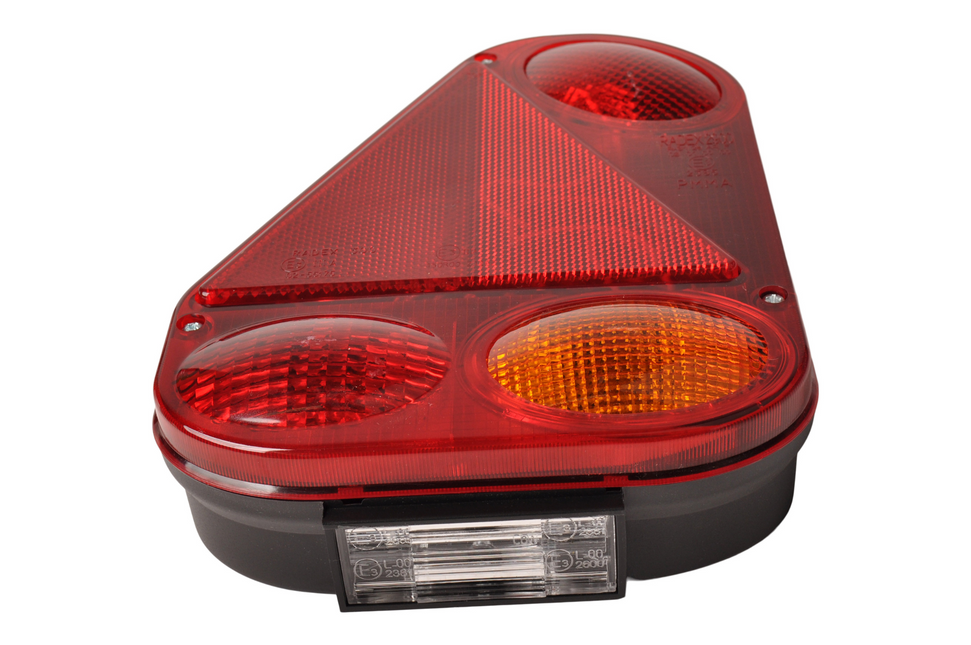 Radex Feu arrière de remorque - Radex 2900 - gauche - 180x240x60 mm - montage vertical - connecteur 5 broches baïonnette