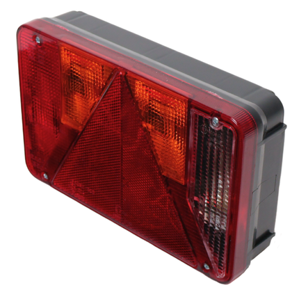 Radex Feu arrière de remorque - Radex 5900 - droite - 220x140x60 mm - connecteur 5 broches baïonnette