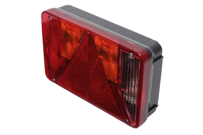 Radex Feu arrière de remorque - Radex 5900 - droite - 220x140x60 mm - connecteur 5 broches baïonnette