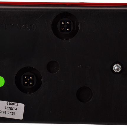 Radex Feu arrière de remorque - Radex 6400 - droite - 200x140x52 mm - connecteur 5 broches baïonnette